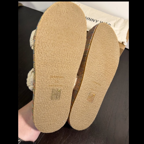 Johnny Was Braided Rope Platform Sandals Size 10 - New - Picture 10 of 12